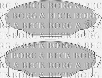 BORG & BECK bbp1581 -  Комплект тормозных колодок, дисковый тормоз